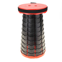 PowerTRC collapsible stool compact storage fits in backpacks and luggage.