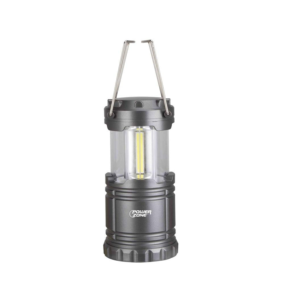 Powerzone Lantern Camp COB LED CLPSBLE LP-6378-COB provides portable lighting for outdoor use.