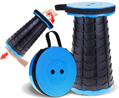 PowerTRC collapsible stool closed disk for easy carry and storage
