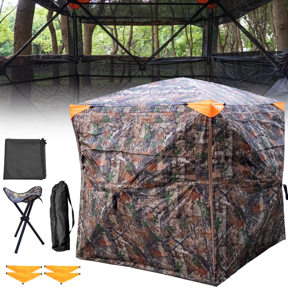 PPOLB hunting blind 360-see-through view for silent awareness