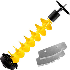 PPOLB ice auger bit 8-inch aluminum shaft for lightweight, smooth hole drilling.
