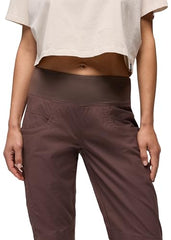 prAna Kanab Pant waistband closeup emphasizes comfortable knit waist for active days