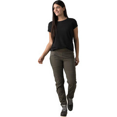 Adjustable hem on prAna Koen Pants with continuous loop for customizable length