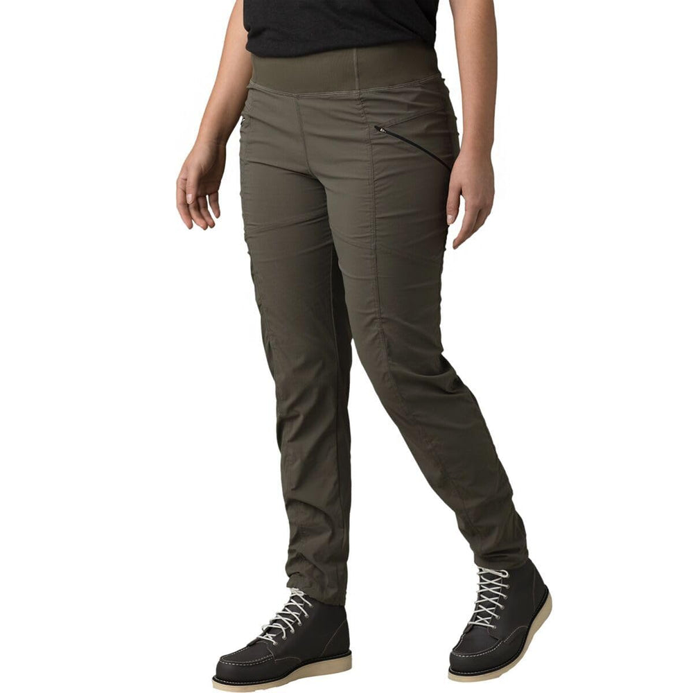 prAna Koen Pants in Grape Leaf side view showing athletic silhouette and versatile fabric