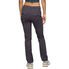 Prana Stretch Zion pants Shadow back view showing patch pockets and snap closures.