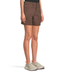Prana Stretch Zion Cargo Short Mocha side pocket detail with secure pocket