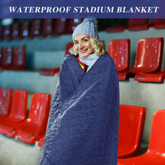 Preboun stadium blanket four-pack laid out for family picnic warmth