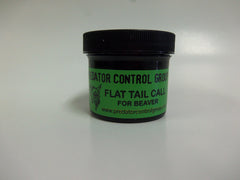Predator Control Group Flat Tail Beaver Call Lure with mint scent attracts beavers for trapping.