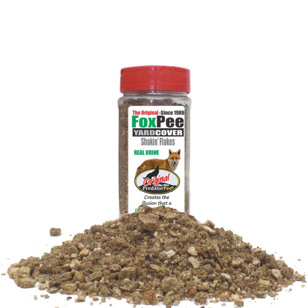 PredatorPee Fox Pee jar demonstrates a territorial scent to influence nearby wildlife in your yard.