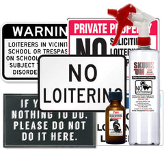 PredatorPee Skunk'Um scent spray protects spaces from loitering.