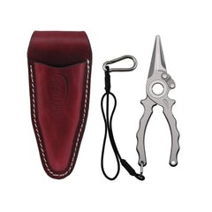 Premio 5.5 inch titanium fishing pliers with halo hinge