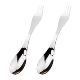 PRETYZOOM spork set packaging shot, compact and easy to store for travel.