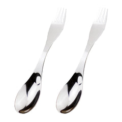 PRETYZOOM spork set packaging shot, compact and easy to store for travel.