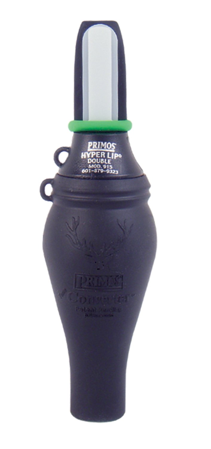 PRIMOS Elk Call Hyper Lip Double with Tone Converter enables close-range bull calls