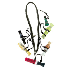 PRIMOS hunting call lanyard with five calls, for quick access during hunts.