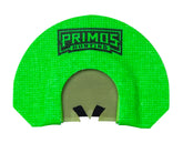 PRIMOS Karen Hen House green turkey mouth call delivers crisp front and raspy back tones.