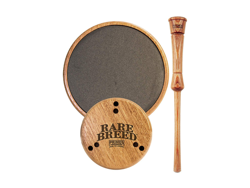 PRIMOS Rare Breed slate turkey pot call full view showing compact handheld design and texture