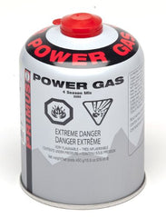 Primus 450 g power gas canister for camping stoves - reliable heat for outdoor cooking.