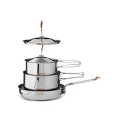 Primus Campfire Cookset large pot with lid for durable outdoor cooking.