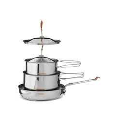 Primus Campfire Cookset large pot with lid for durable outdoor cooking.