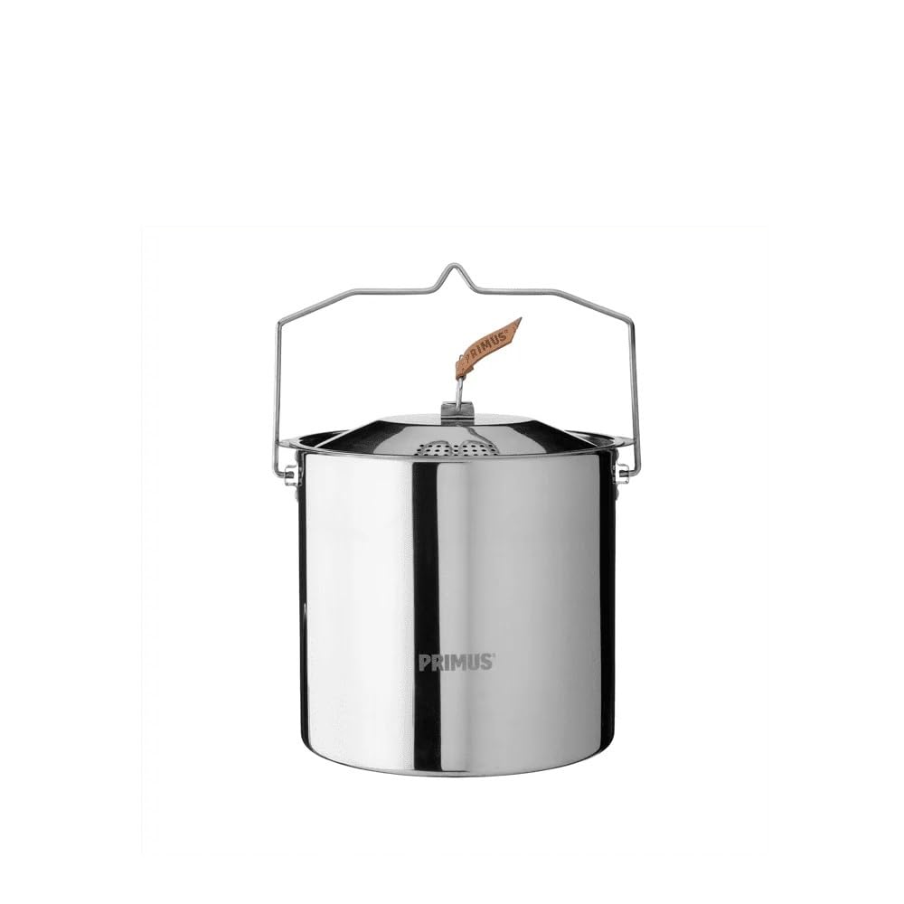 Primus campfire pot 5l top view for outdoor cooking and durability.