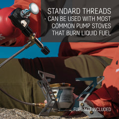 Primus fuel bottle 600ml green, cap close-up, reliable fuel storage for camp stove setups