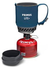 Primus LITE Plus Uncle Blue side profile, portable carry