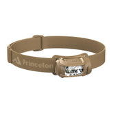 Princeton Tec Remix headlamp front beam demonstrates long-distance brightness for outdoor adventures.