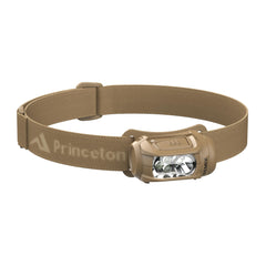 Princeton Tec Remix headlamp front beam demonstrates long-distance brightness for outdoor adventures.