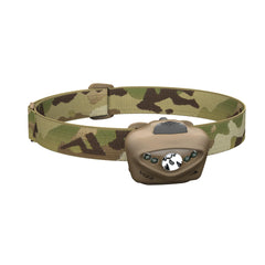 Princeton Tec Vizz headlamp spot beam for long-range night visibility.
