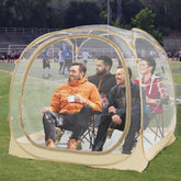 PrivatePod EighteenTek Pod pop-up setup offers instant outdoor shelter for events
