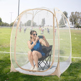 PrivatePod EighteenTek Pod pop-up setup for quick shelter