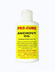 Pro-Cure Anchovy Bait Oil on striped bass, salmon, and trout aids bites