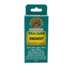 Pro-Cure Anchovy Super Gel bottle closeup showing real bait scent