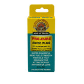 Pro-Cure Anise Plus Bait Oil pink bottle attracts fish and boosts bite cues.