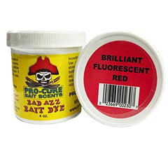 Pro-Cure Bad Azz Powder Dye 4oz Brilliant Red Fluorescent bottle