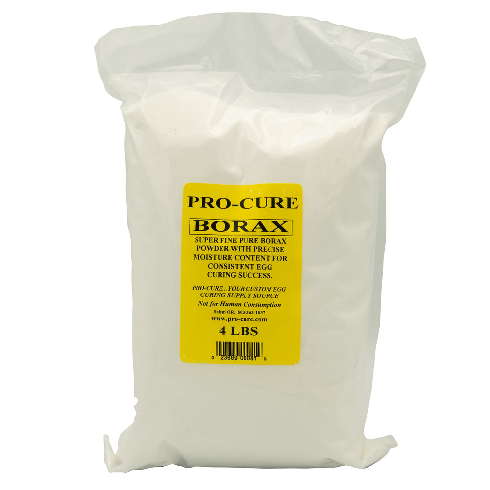 Pro-Cure bulk plain borax 4lb bag with fine granules ideal for even egg curing
