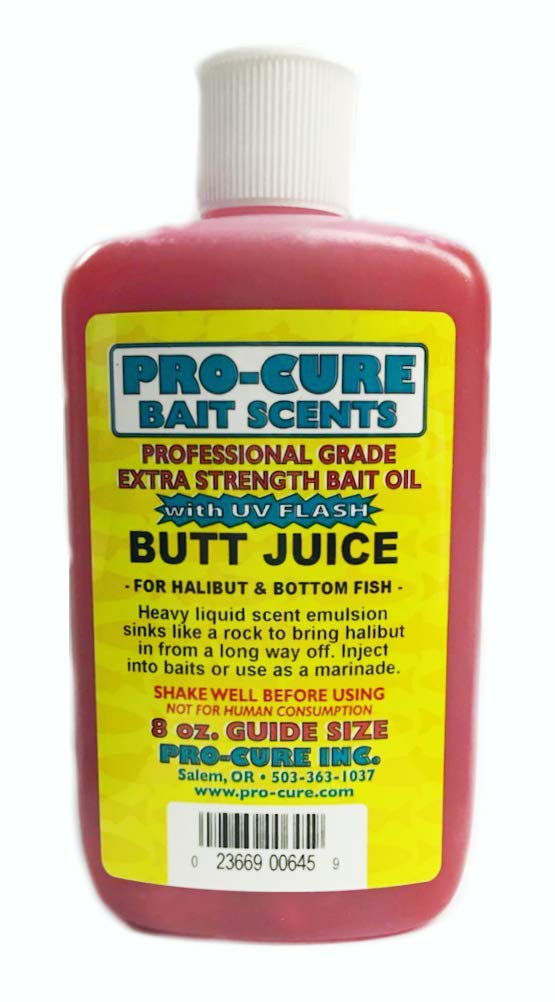 Pro-Cure Butt Juice Heavy Liquid bottle front, UV-enhanced scent boosts attractant.