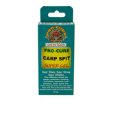 Pro-Cure Carp Spit Super Gel 2oz bottle with real bait scent for lure effectiveness.