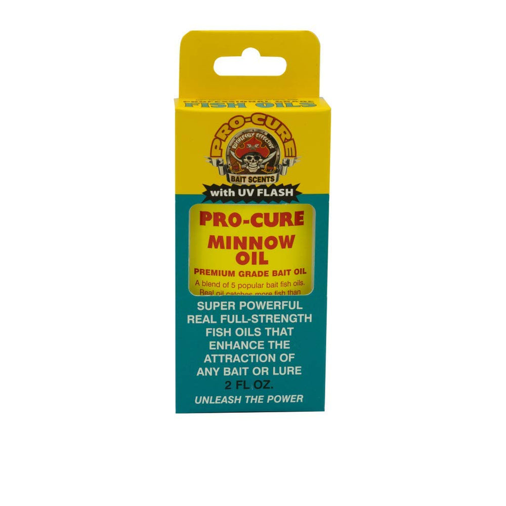 Pro-Cure Minnow Bait Oil bottle pour for enhanced water scent