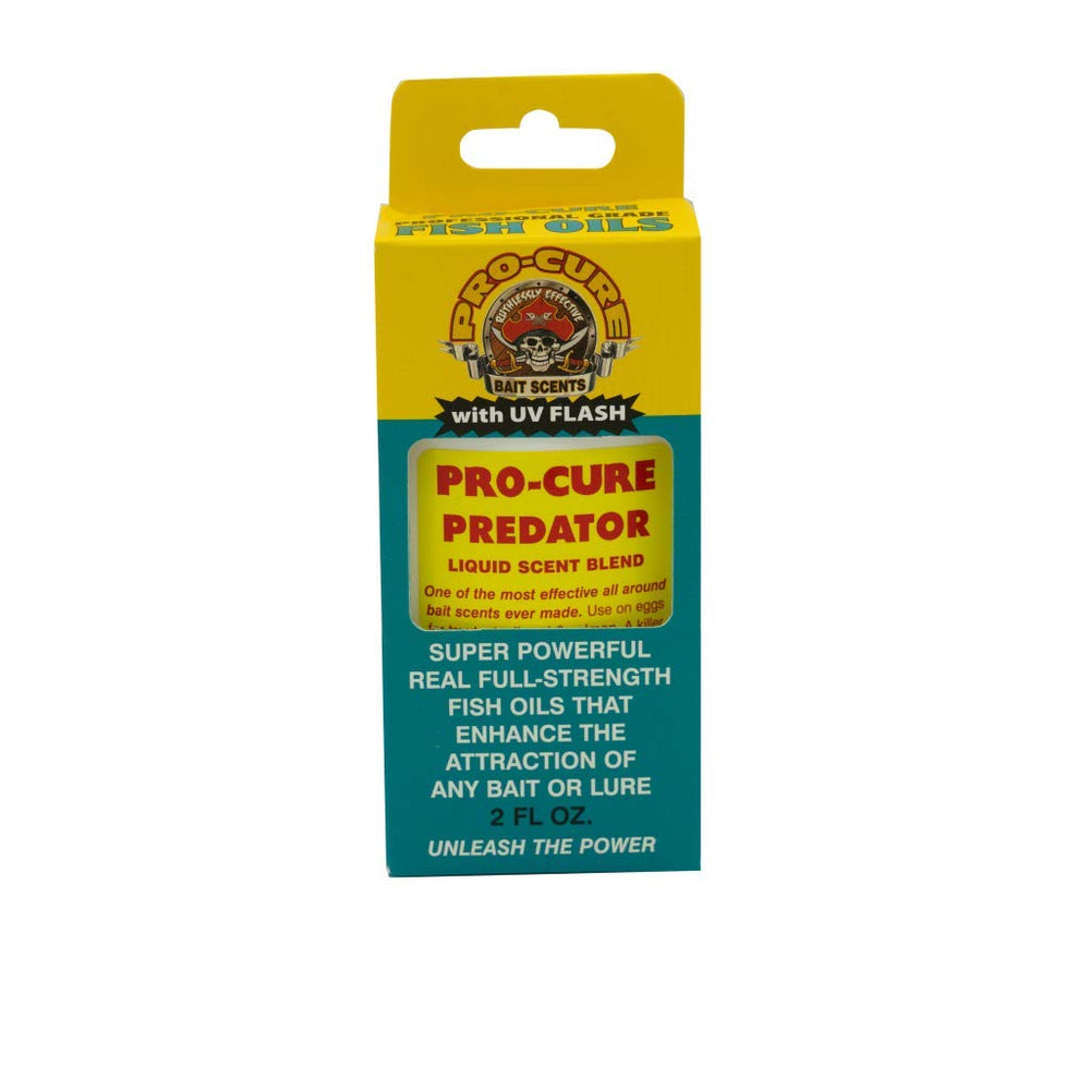 Pro-Cure Predator Bait Oil bottle ready for marinating corn to attract kokanee