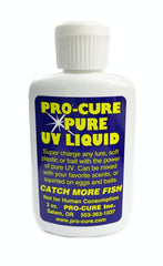 Pro-Cure Pure UV Liquid applied to a lure for quick enhancement.