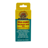 Pro-Cure Salmon Egg Bait Oil bottle pour demonstrates scent and color attractant for fish