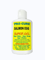 Pro-Cure Salmon Egg Super Gel applied on a lure to show retention and adhesion