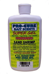 Pro-Cure Sand Shrimp Super Gel bottle pour enhances scent on fishing lure