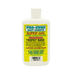 Pro-Cure Trophy Bass Super Gel 8 oz jar close-up