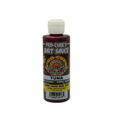 Pro-Cure Tuna Bait Sauce 4oz squeeze bottle applied to lure to boost scent and bite potential.
