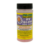 Pro-Cure UV Glow Egg Cure bottle enhances visibility in murky water for easier egg management.