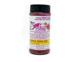 Pro-Cure Wizard Egg Cure 12oz bottle demonstrates bright neon color to attract fish