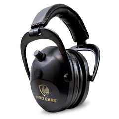 Pro Ears Gold II 26 ear muffs closeup showing comfortable gel seals for extended wear
